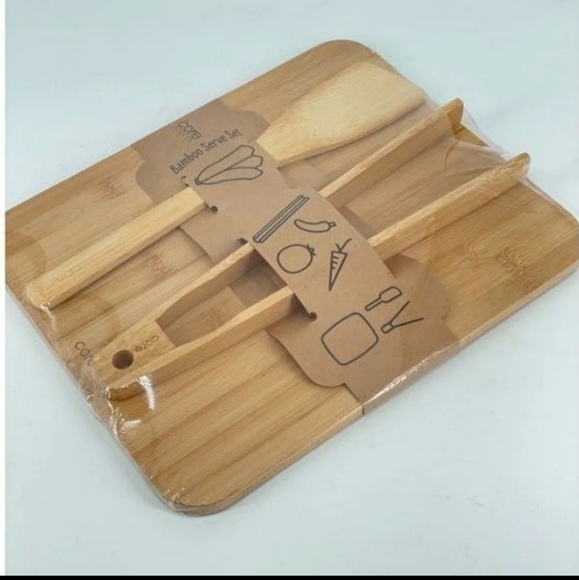 Bamboo Serving Set - Picture 3 of 4